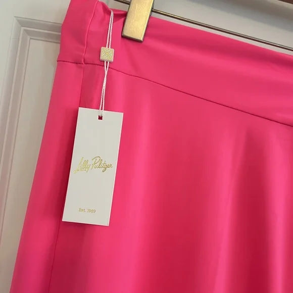 NWT Lilly Pulitzer Vibrant Pink Leevy coverup with Ruffle Accents - Picture 6 of 11